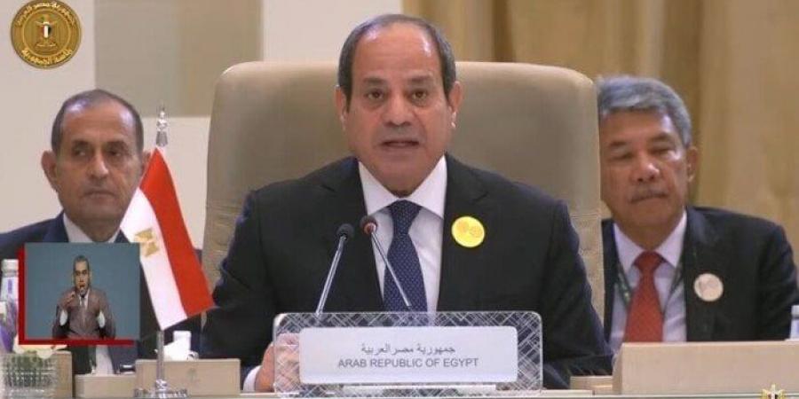 الرئيس السيسي: مصر تدين حملة القتل الممنهج التي تمارس بحق المدنيين في قطاع غزة - أخبار كلمتك