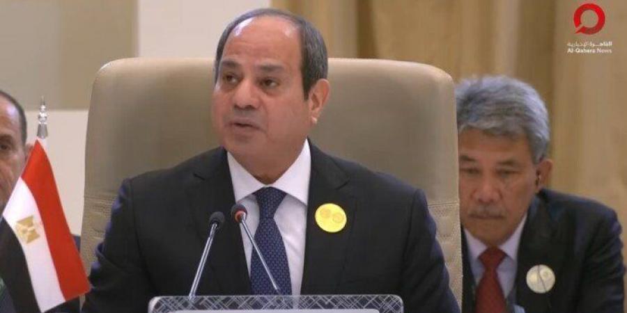 الرئيس السيسي: مصر تحملت مسؤولية إطلاق مسار السلام في المنطقة منذ عقود - أخبار كلمتك