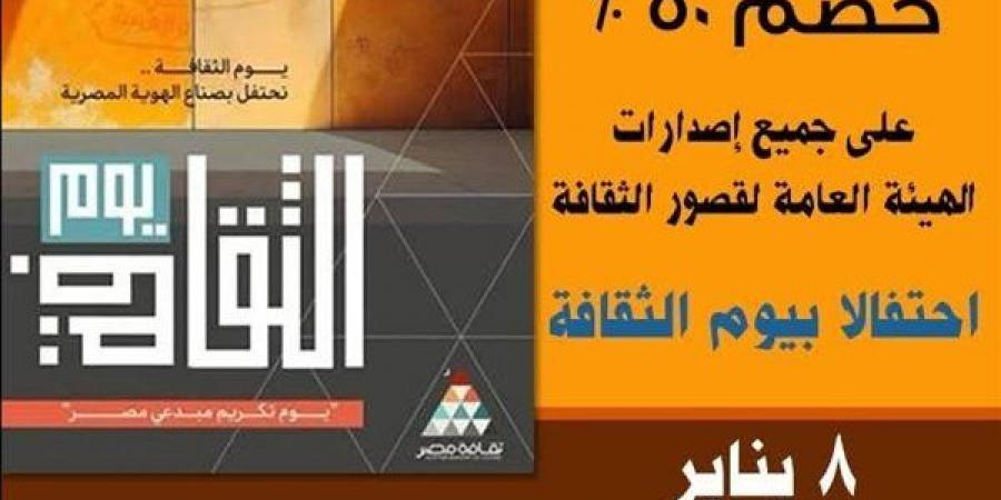 احتفالا بيوم الثقافة المصرية، فتح المتاحف بالجيزة مجانا وخصم 50 % على إصدارات الوزارة - أخبار كلمتك