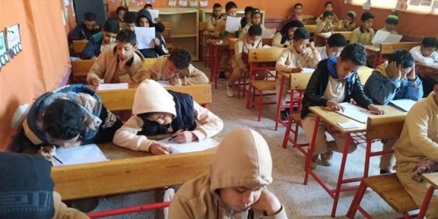 طلاب صفوف النقل بالقاهرة والجيزة يؤدون امتحان اللغة العربية - أخبار كلمتك